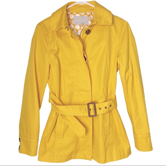 yellow coat banana republic